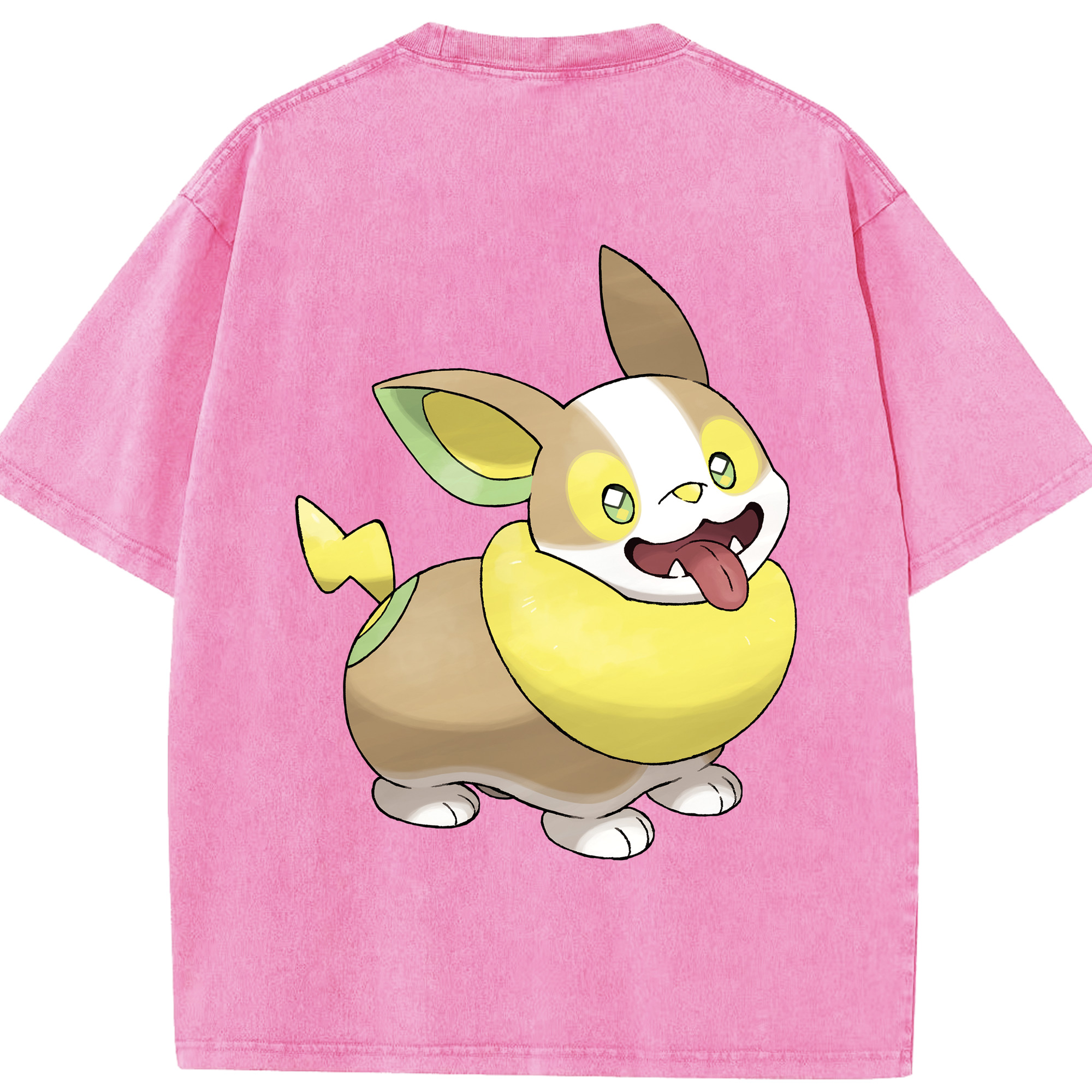 （画像用） ポケットモンスター Pokémon 綿100% ヴィンテージ風 半袖Tシャツ（背面プリント）